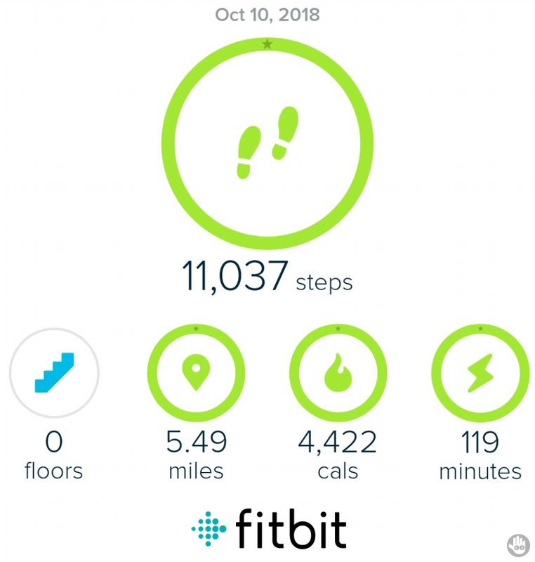 Fitbit 10,000 Steps A Day Challenge 10112018 Challenge Achieved